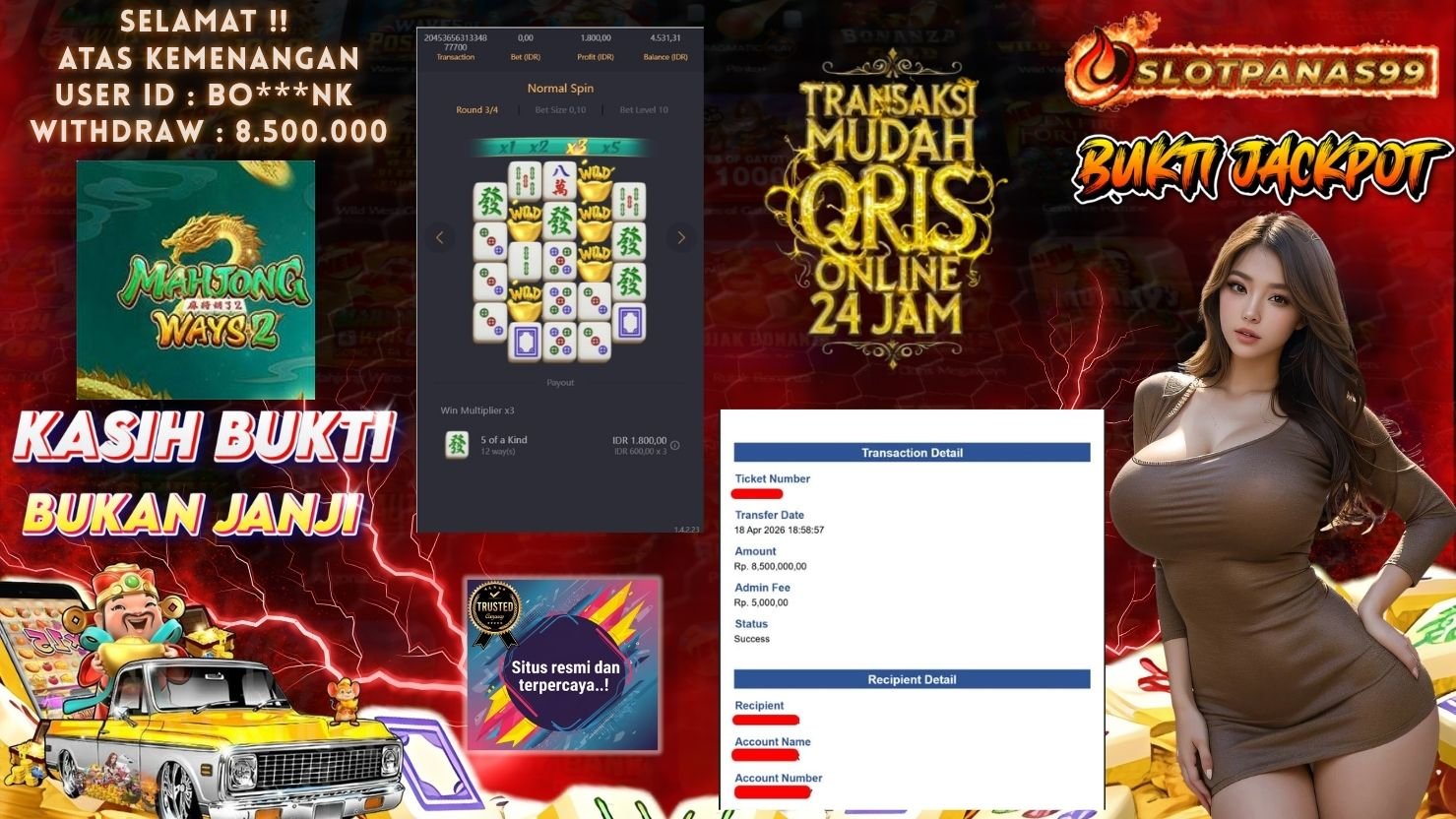 SLOTPANAS99 JACKPOT SLOT MAHJONG WAYS 2